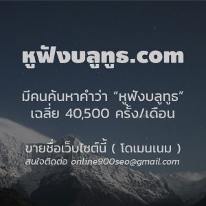 ขายโดเมนเนม หูฟังบลูทูธ.com