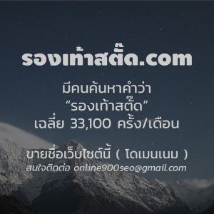 ขายโดเมนเนม รองเท้าสตั๊ด.com